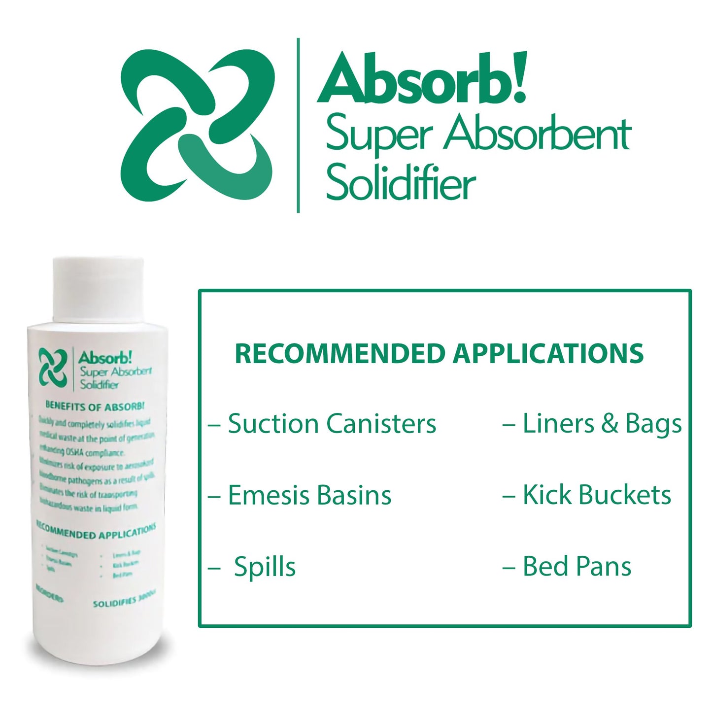 Absorb! Fluid Solidifier 1,200 cc Bottle 23.5 oz. (406888_CS)