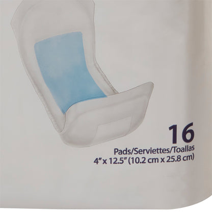 Sure Care™ Bladder Control Pad 4 X 12-1/2 Inch Heavy Absorbency Polymer Core One Size Fits Most (731672_BG)
