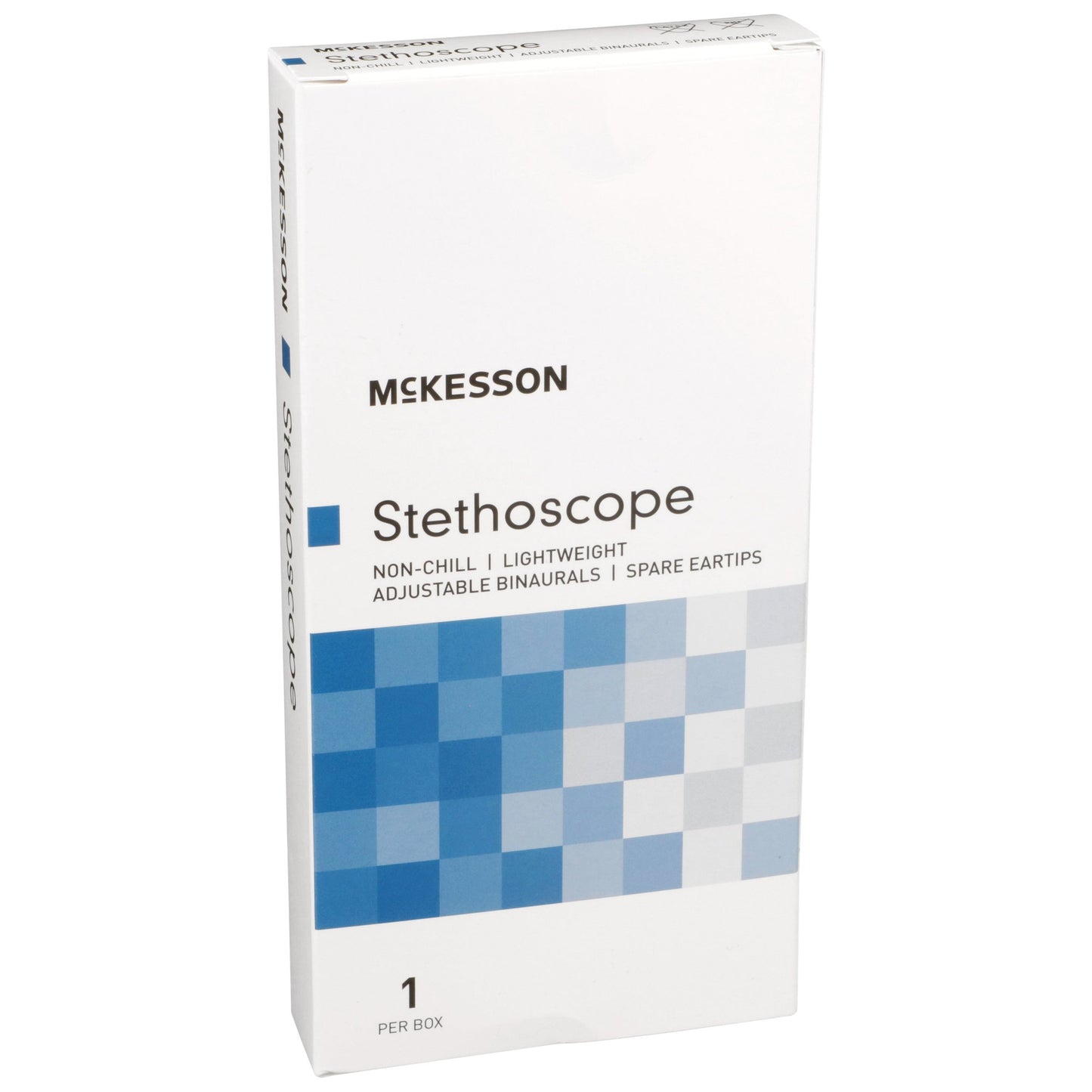 McKesson General Exam Stethoscope Teal Blue 1-Tube 22 Inch Tube Double Sided Chestpiece (363750_EA)