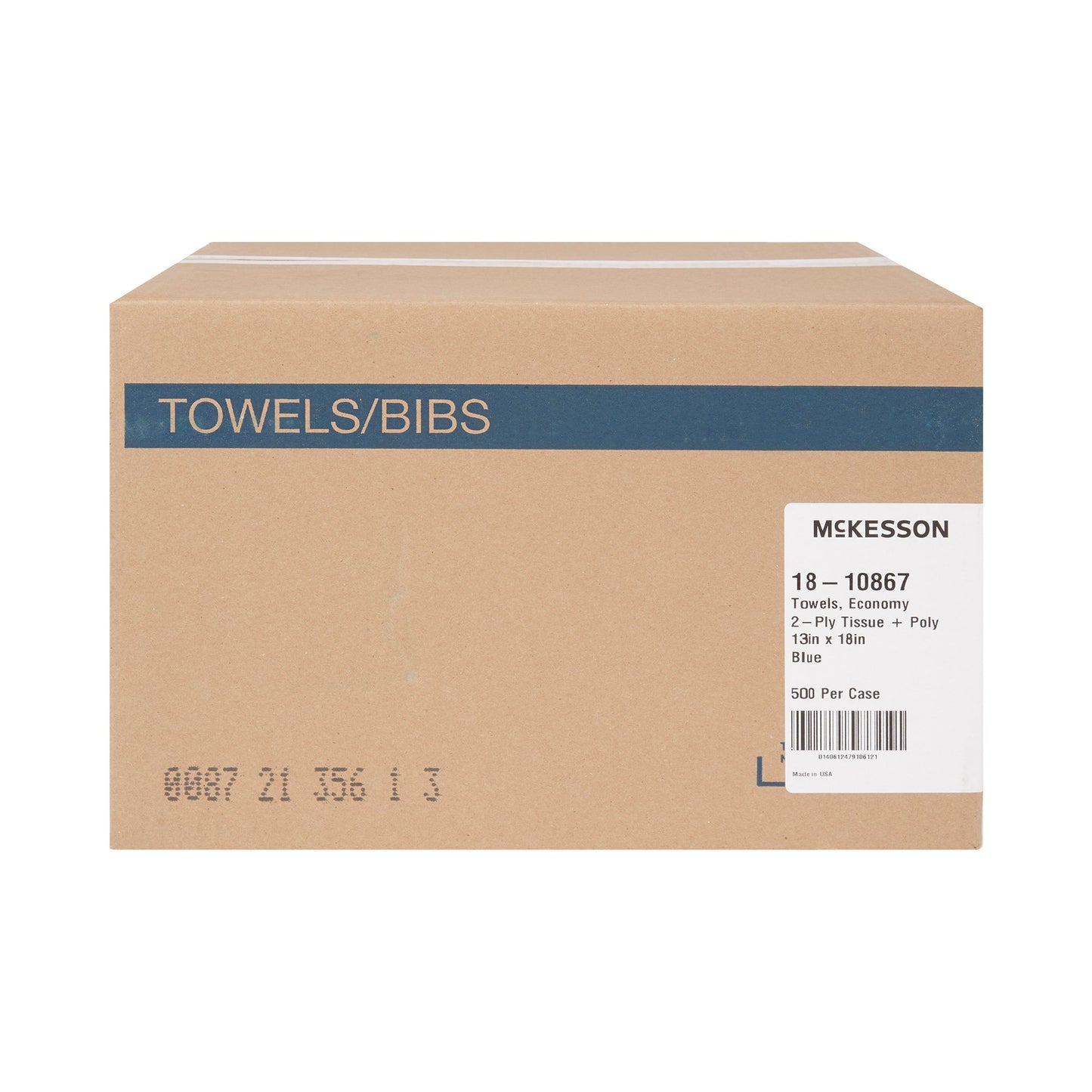 McKesson Procedure Towel 13 W X 18 L Inch Blue NonSterile (201068_CS)