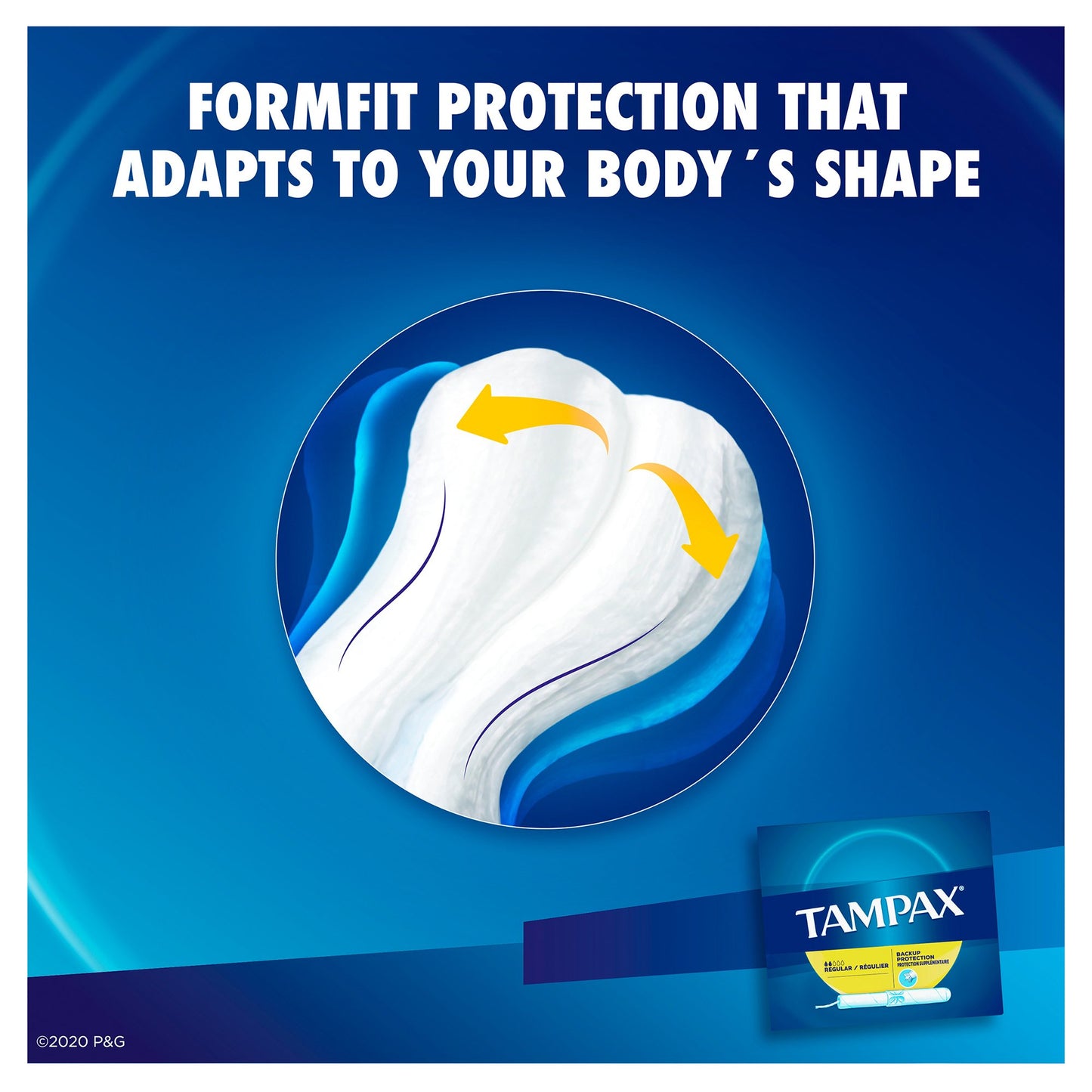 Tampax® Tampon Regular Absorbency Cardboard Applicator Individually Wrapped (783577_BX)