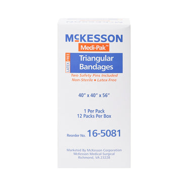 McKesson Triangular Bandage / Arm Sling Safety Pin One Size Fits Most (540284_CS)