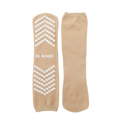 McKesson Slipper Socks Unisex Adult X-Large Single Tread Single Patient Use Tan (1038460_PR)