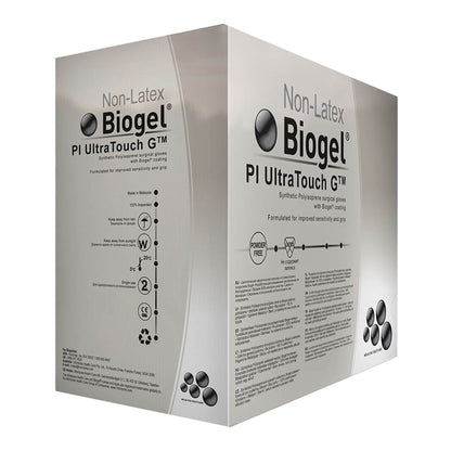 Biogel® PI UltraTouch™ G Surgical Glove Size 7.5 Sterile Polyisoprene Standard Cuff Length Micro-Textured Straw Chemo Tested (726147_CS)