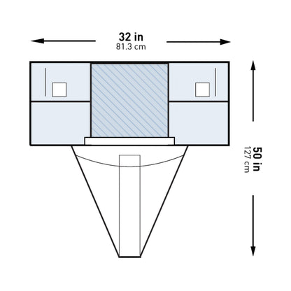 McKesson Obstetrics / Gynecology Drape Under Buttocks Drape 32 W X 50 L Inch Sterile (1101264_PK)