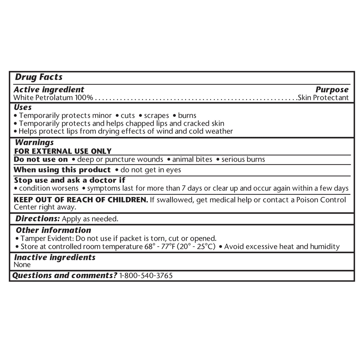 Geri-Care Petroleum Jelly 5 Gram Individual Packet NonSterile (1220891_CS)