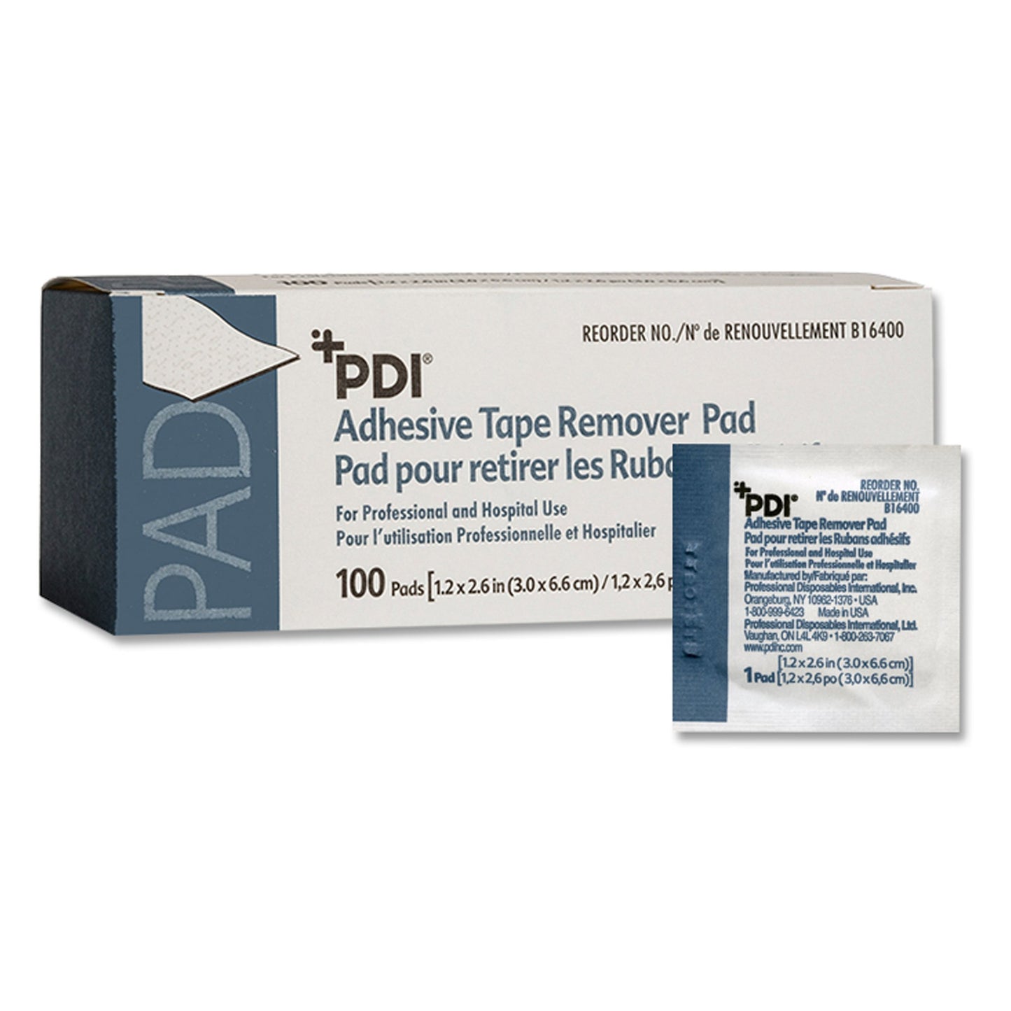 PDI® Adhesive Remover Pad 100 per Box (188675_BX)