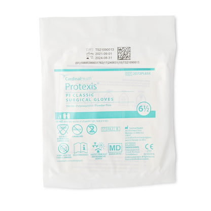 Protexis™ PI Classic Surgical Glove Size 6.5 Sterile Polyisoprene Standard Cuff Length Smooth Ivory Not Chemo Approved (807443_CS)