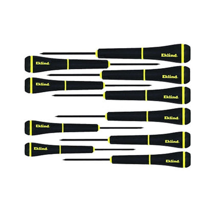 Eklind Tool Company PSD™ Precision Slotted & Phillips Screwdriver Set, 10 Pieces,1 mm to 4 mm/#000 to #1 (269-92199)