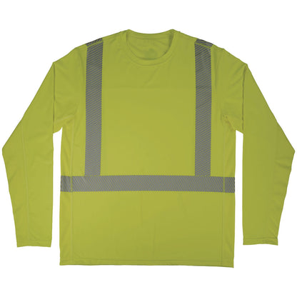 Ergodyne Chill-Its 6688 Type R Class 2 Cooling Hi-Vis Sun Shirt with UV Protection, S, Lime (EGO12136)