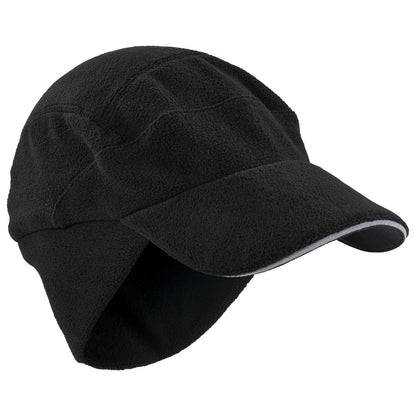 Ergodyne N-Ferno 6807 Winter Baseball Cap with Ear Flaps, One Size Fits Most, Black (EGO16965)