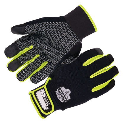 Ergodyne ProFlex 850 Insulated Freezer Gloves, Black, 2X-Large, Pair (EGO18156)