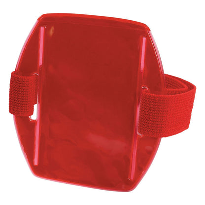 Ergodyne Squids 3386 Arm Band ID/Badge Holder, Vertical, Red 3.75 x 4.25 Holder, 2.5 x 4 Insert (EGO19955)