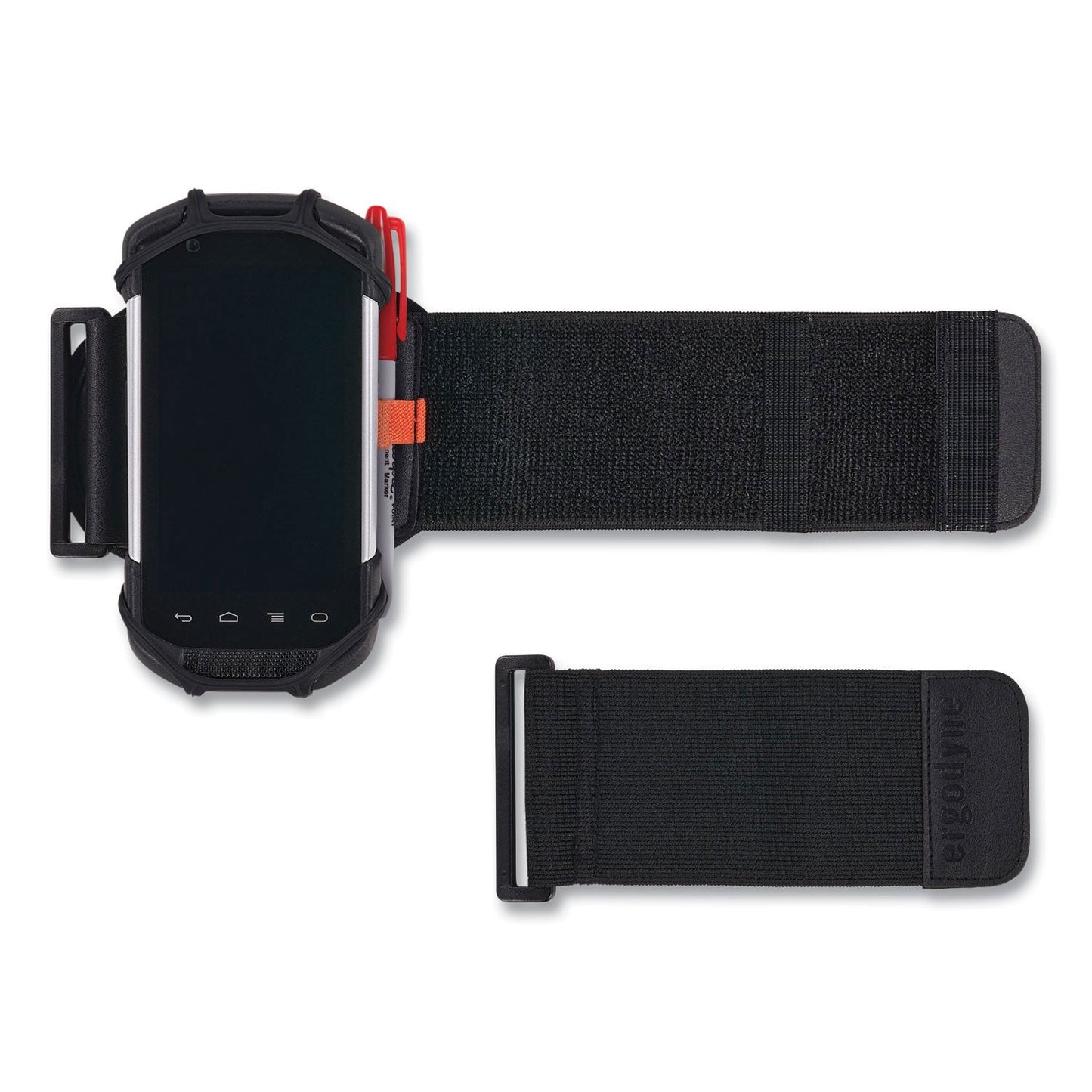 Ergodyne Squids 5546 Scanner Wrist Mount Extender Strap, 4 x 5 x 0.5, Elastic, Black (EGO19146)