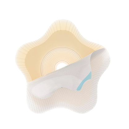 SenSura® Mio Convex Flip Ostomy Barrier Precut, Extended Wear Elastic Adhesive 50 mm Flange Red Code System 1-3/16 Inch Opening (1124375_BX)