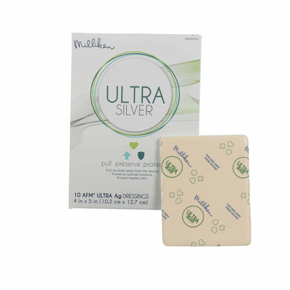 Ultra Silver Silver Foam Dressing 4 X 4 Inch Square Sterile (795840_BX)