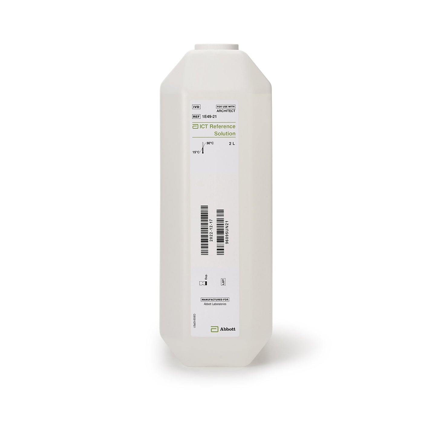 Architect™ ISE Reference Solution 2 X 1.75 mL For Architect c16000 Analyzers (867676_BX)