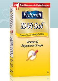Enfamil® D-Vi-Sol™ Vitamin Supplement Vitamin D 400 mg / 5 mL Strength Oral Drops 50 mL (743086_EA)