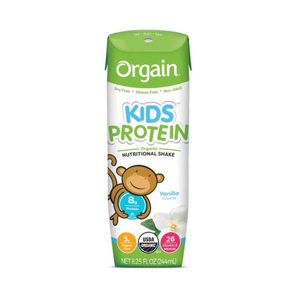 Orgain® Kids Protein™ Organic Nutritional Shake Pediatric Oral Supplement Vanilla Flavor 8.25 oz. Carton Liquid Organic (1104610_EA)