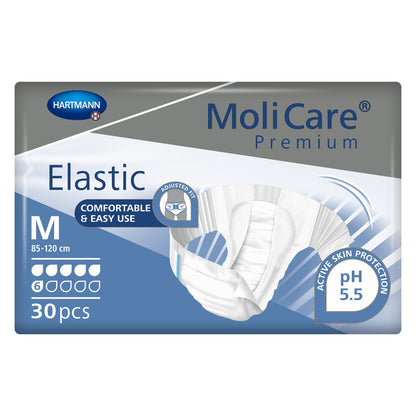 MoliCare® Premium Elastic 6D Unisex Adult Incontinence Brief Medium Disposable Moderate Absorbency (1174287_BG)