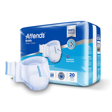 Attends® Unisex Incontinence Brief X-Large Disposable Heavy Absorbency (959160_CS)