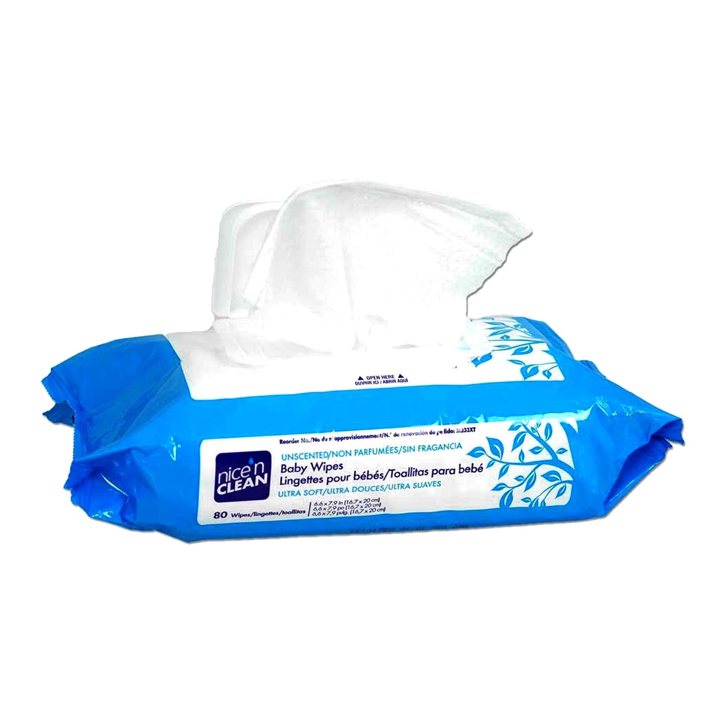 Nice'n Clean® Baby Wipe Soft Pack Unscented 80 Count (294975_CS)
