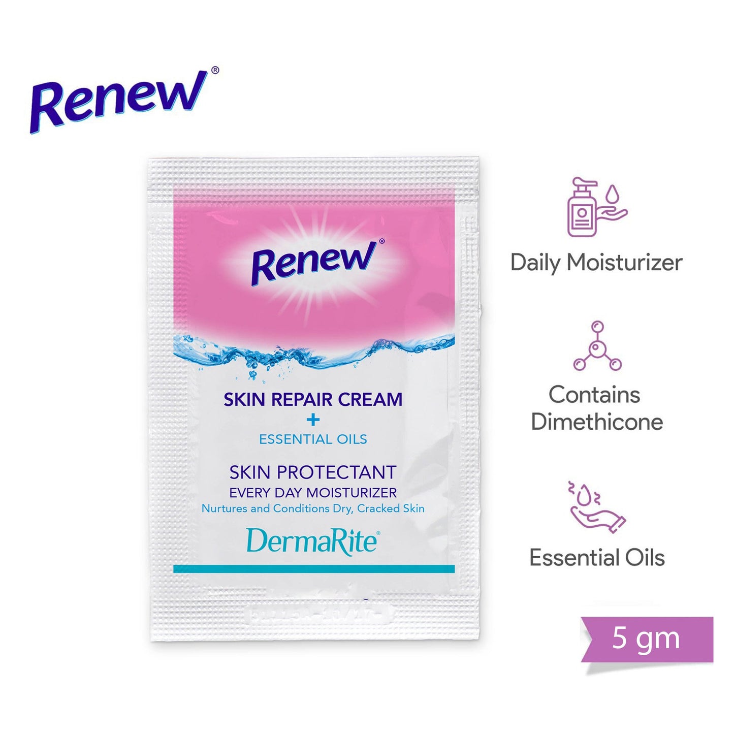 Renew™ Skin Repair Skin Protectant 5 Gram Individual Packet Scented Cream (776344_BX)