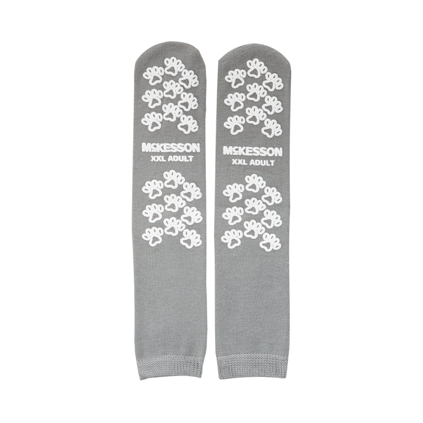 McKesson Terries™ Slipper Socks Unisex Adult 2X-Large Double Tread Single Patient Use Gray (558996_PR)