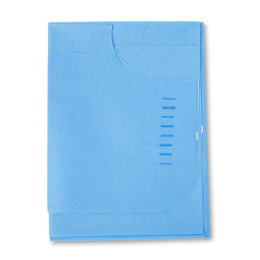 McKesson Patient Exam Gown One Size Fits Most Blue Disposable (146460_CS)