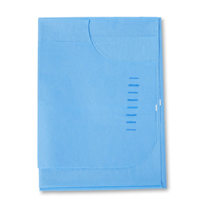 McKesson Patient Exam Gown One Size Fits Most Blue Disposable (146460_CS)