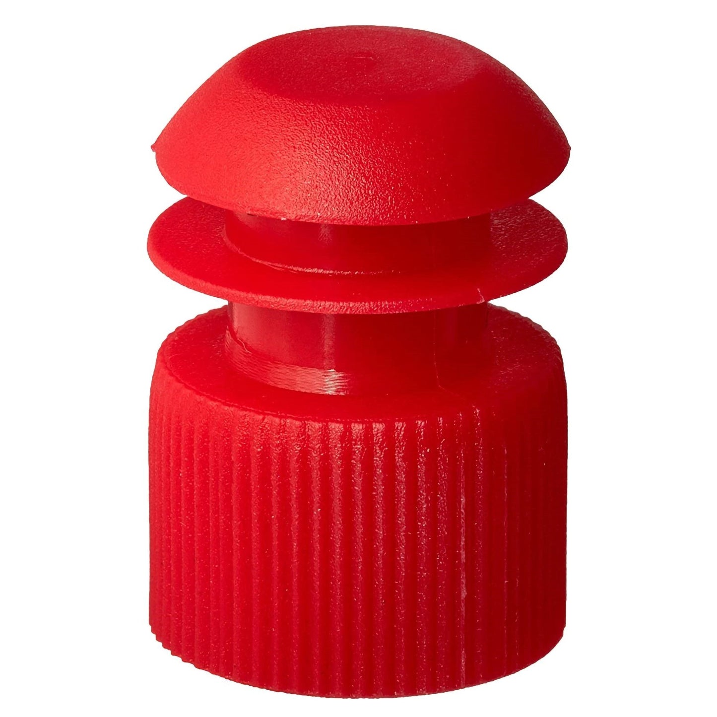 McKesson Tube Closure Polyethylene Flanged Plug Cap Red 13 mm For Use with 13 mm Blood Drawing Tubes, Glass Test Tubes, Plastic Culture Tubes NonSterile (1175283_CS)