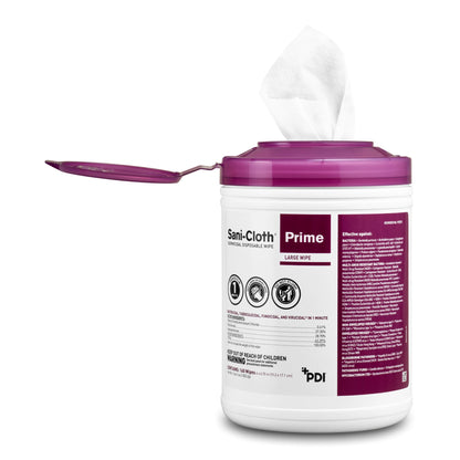 Sani-Cloth® Prime Surface Disinfectant Cleaner Premoistened Germicidal Manual Pull Wipe 160 Count Canister Alcohol Scent NonSterile (1063956_CS)