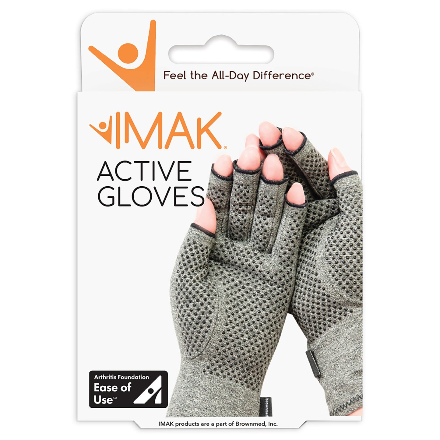 IMAK® Compression Active Compression Glove Open Finger Medium Wrist Length Hand Specific Pair (1234351_PR)