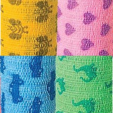 CoFlex® NL Cohesive Bandage 2 Inch X 5 Yard Self-Adherent Closure Kid Design (Assorted Print) NonSterile 12 lbs. Tensile Strength (500605_EA)