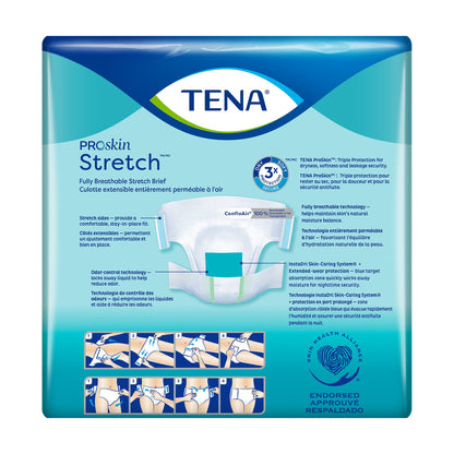TENA ProSkin Stretch™ Super Unisex Adult Incontinence Brief Large / X-Large Disposable Heavy Absorbency (670605_CS)