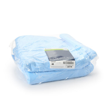 QUICK CHECK* H200 Sterilization Wrap White / Blue 30 X 30 Inch Dual Layer SMS Polypropylene Steam / EO Gas / Hydrogen Peroxide (825787_CS)