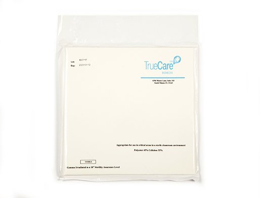 TrueCare Biomedix Cleanroom Wipe ISO Class 5 300 Count Bag 9 X 9 Inch Sterile Disposable (1136427_CS)