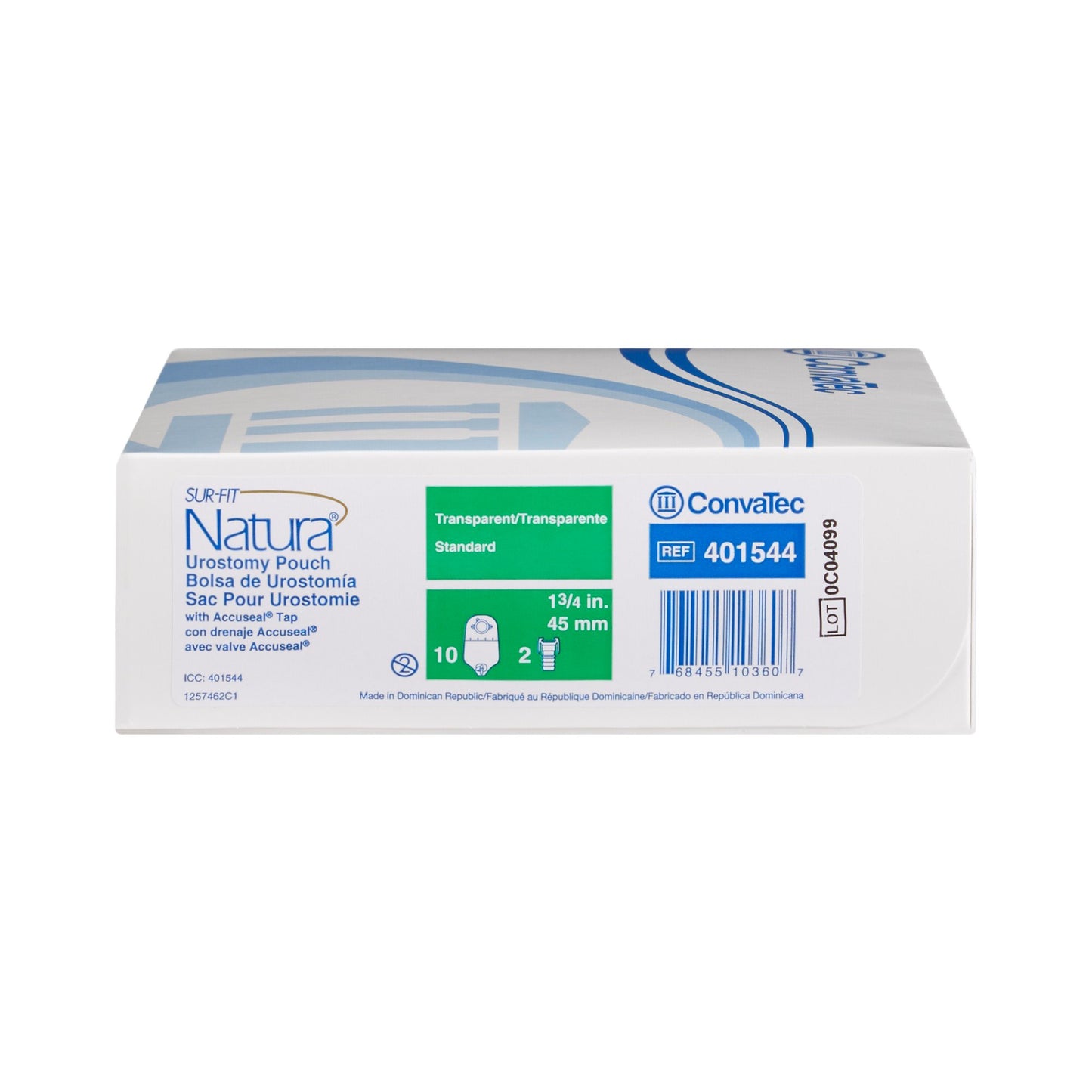 Sur-Fit Natura® Urostomy Pouch Two-Piece System 10 Inch Length Drainable (325434_BX)