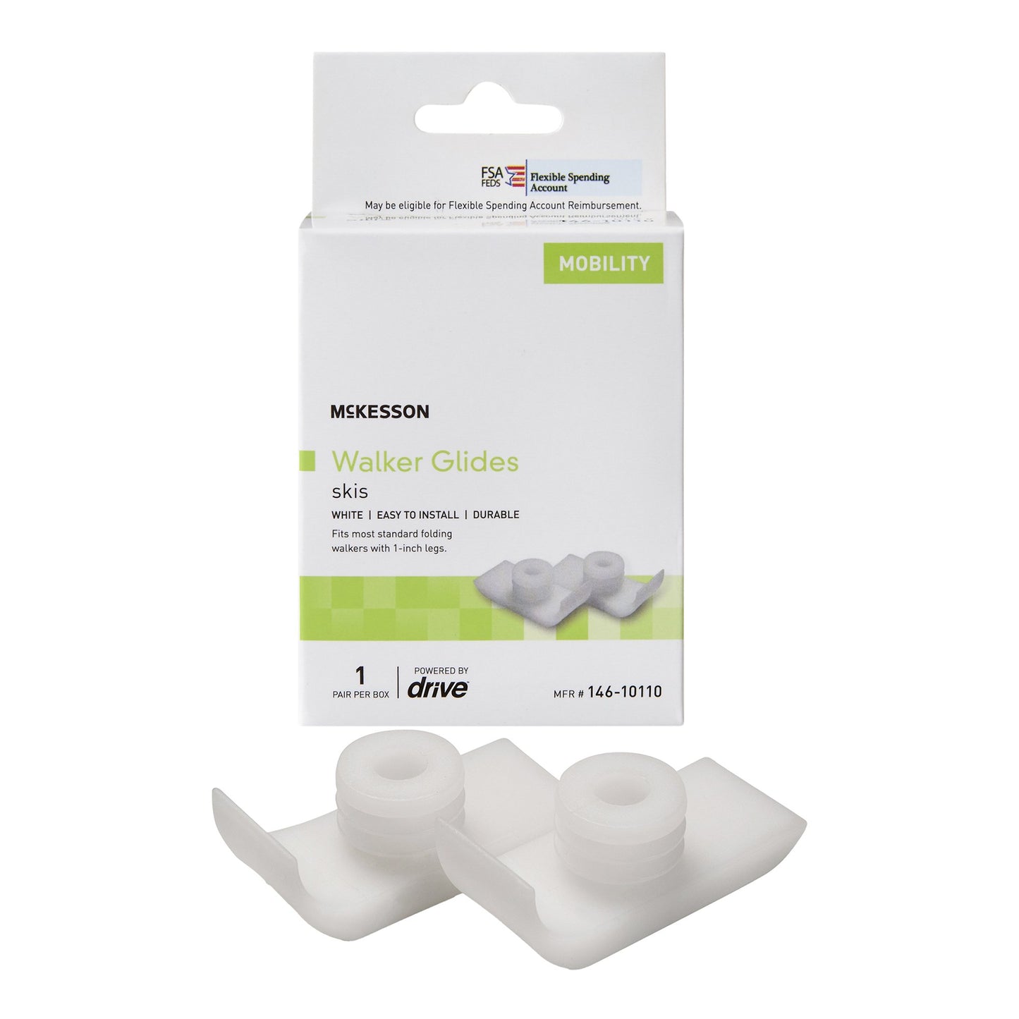McKesson Glide Ski For Walker (1095257_BX)