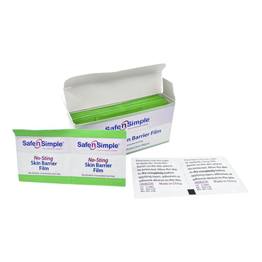 Safe N Simple™ No-Sting Skin Barrier Wipe 60% / 20% Strength Purified Water / Polyvinylpyrrolidone / Glycerin / Propylene Glycol Individual Packet Sterile (869585_EA)