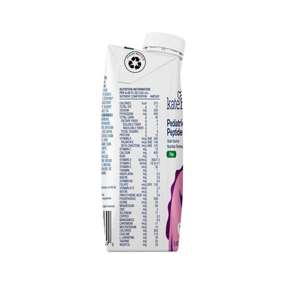 Kate Farms Pediatric Peptide 1.5 Pediatric Oral Supplement Plain Flavor 8.45 oz. Carton Liquid Organic Hydrolyzed Pea Protein (1184932_CS)