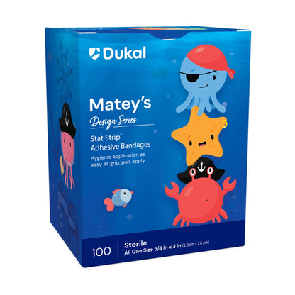 Designer Series with Stat Strip® Technology Adhesive Strip 3/4 X 3 Inch Plastic Rectangle Kid Design (Matey's) Sterile (1245228_CS)
