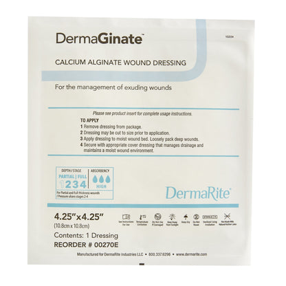 DermaGinate® Alginate Dressing 4-1/4 X 4-1/4 Inch Square (584149_EA)