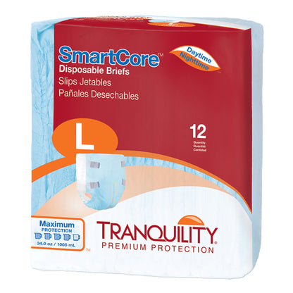 Tranquility SmartCore™ Unisex Adult Incontinence Brief Large Disposable Heavy Absorbency (801662_CS)