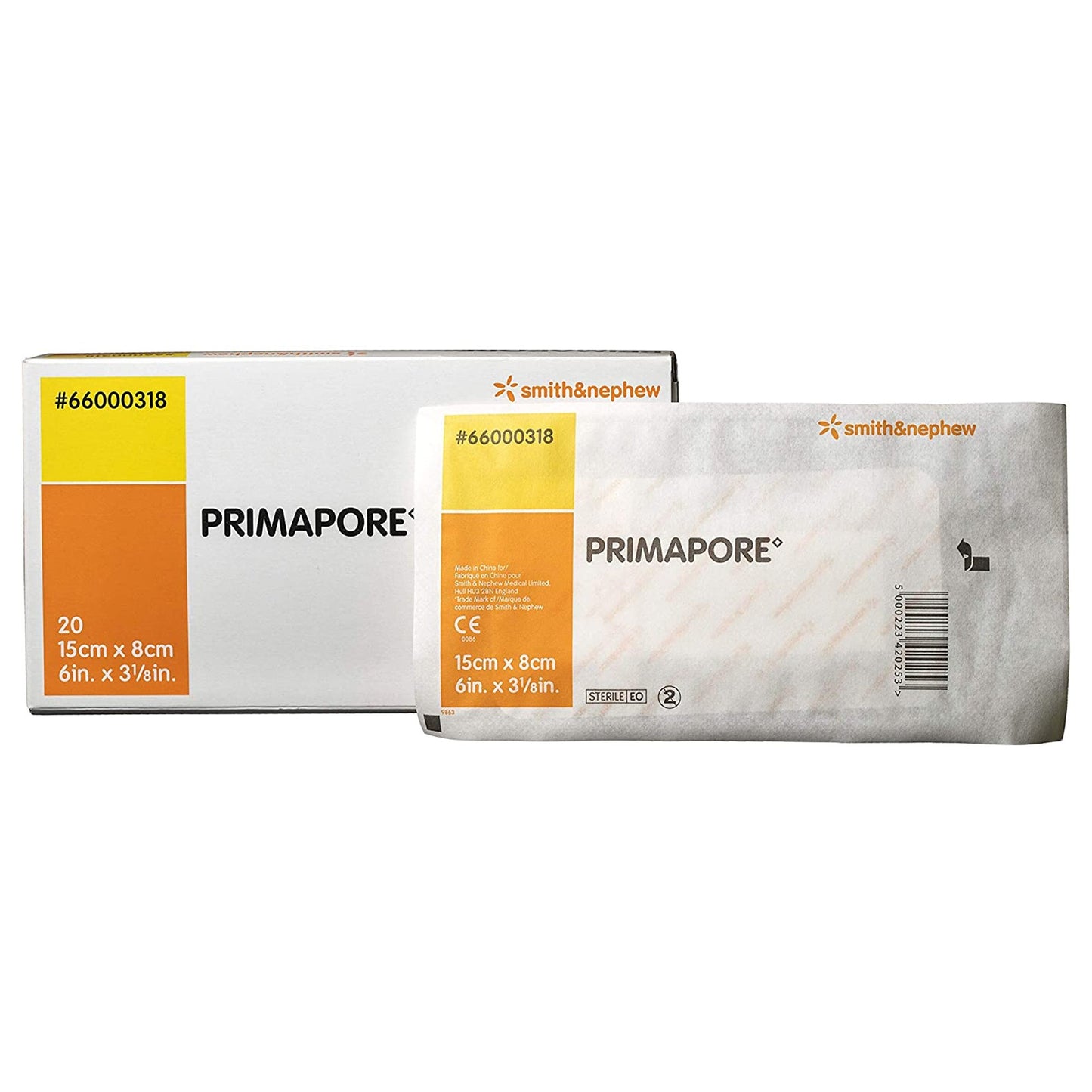 Primapore Island Dressing 3-1/8 X 6 Inch Rectangle Sterile Film Backing (364609_EA)