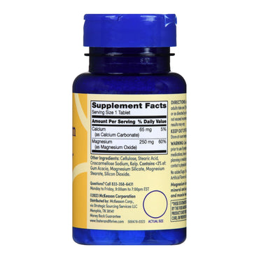 Foster & Thrive™ Dietary Supplement Magnesium 250 mg Strength Tablet 100 per Bottle (1238895_BT)