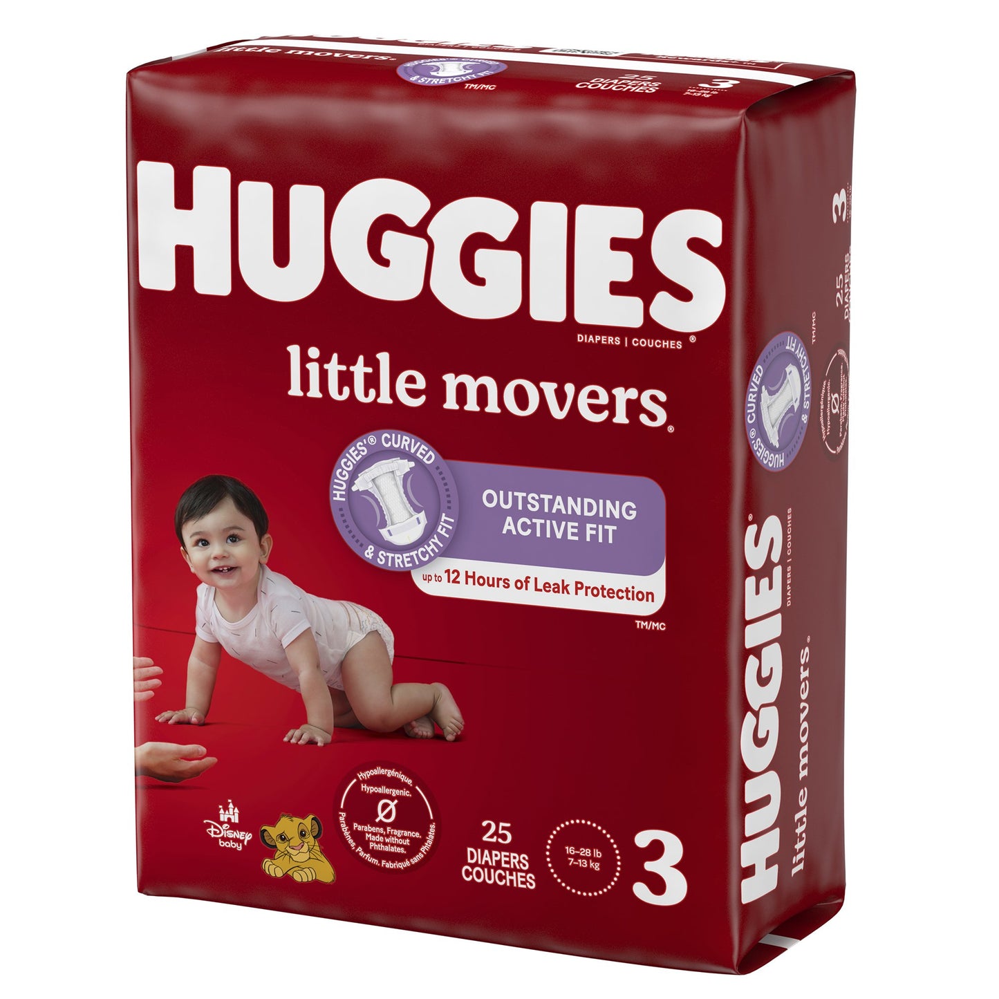 Huggies® Little Movers Unisex Baby Diaper Size 3 Disposable Moderate Absorbency (1128667_PK)