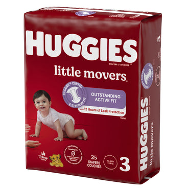 Huggies® Little Movers Unisex Baby Diaper Size 3 Disposable Moderate Absorbency (1128667_PK)