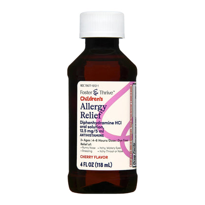 Foster & Thrive™ Children's Allergy Relief 12.5 mg / 5 mL Strength Liquid 4 oz. (1235097_EA)