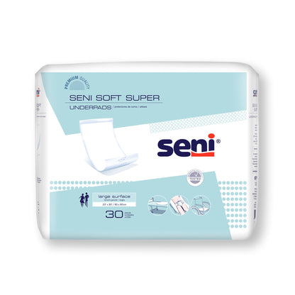 Seni® Soft Super Disposable Underpad 23 X 35 Inch Cellulose Pulp Moderate Absorbency (1163821_PK)